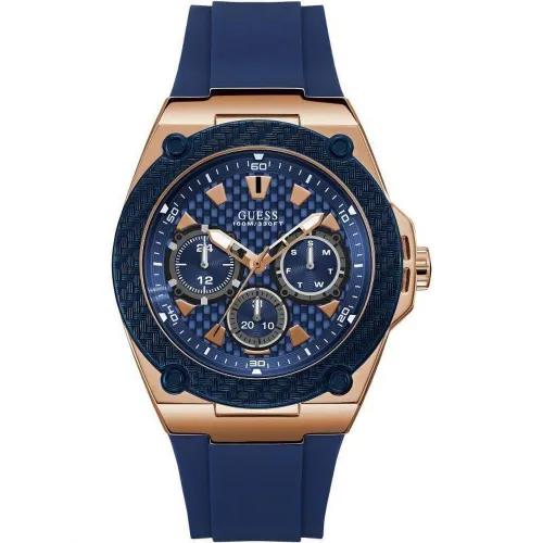 Guess W1049G2 Legacy Blue Dial Blue Silicone Men's Watch