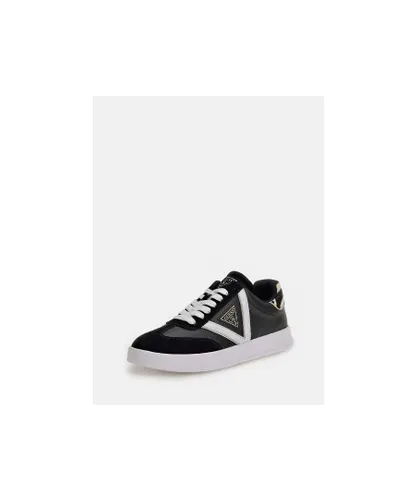 Guess Womens Avaina Triangle Trainers - Black