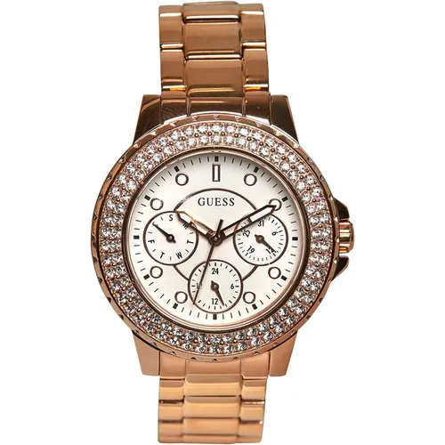 Guess Womens Crown Jewel Watch Rose Gold