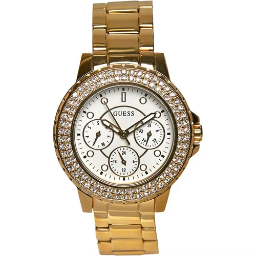 Guess Womens Crown Jewel Watch Yellow Gold