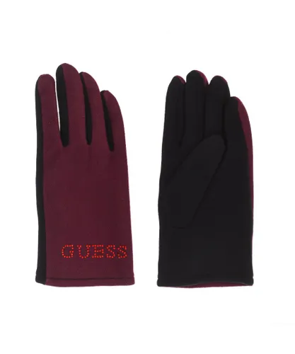Guess Womens Gloves with sequin logo and thermal and soft fabric AW6825-WOL02 woman - Multicolour