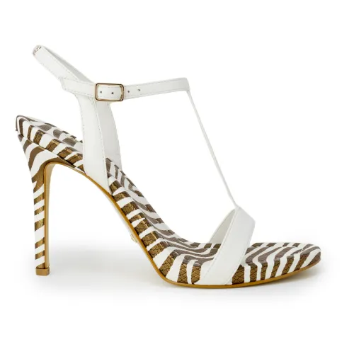 Guess , Women`s High Heeled Sandals ,White female, Sizes:
