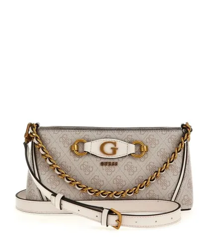 Guess Womens Izzy Crossbody Top Zip Bag - Grey - One Size
