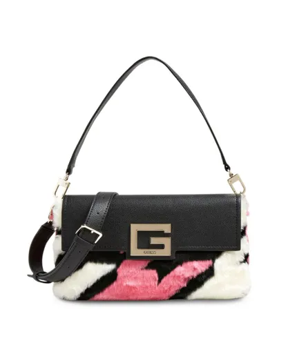Guess WoMens Shoulder Bag with Multiple Pockets in Black - One Size
