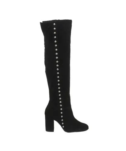 Guess Womens Suede finished leather heeled boots FLDAN3SUP11 woman - Black