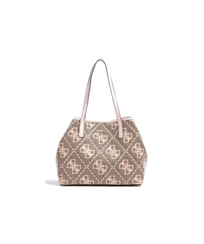 Guess Womens Vikky Tote Bag - Beige - One Size