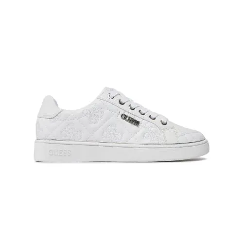 GUESS Womens White Beckie10 Trainer