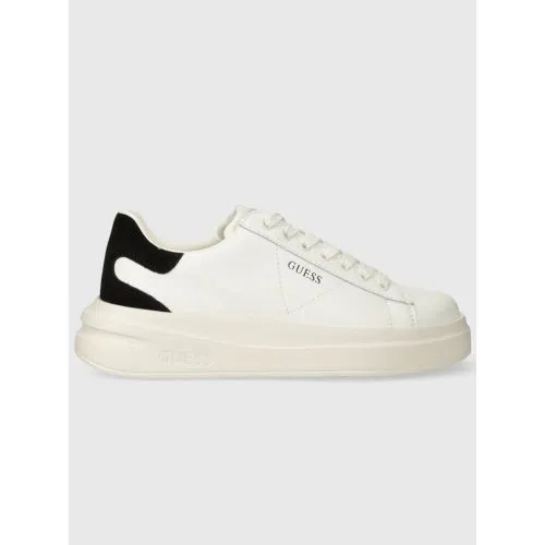 GUESS Womens White Black Elbina Trainer