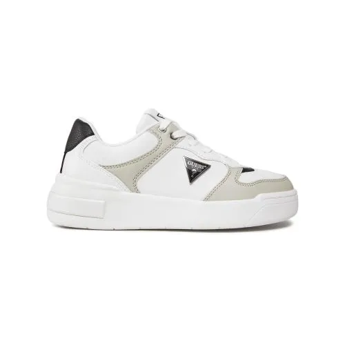 GUESS Womens White Grey Clarkz2 Trainer