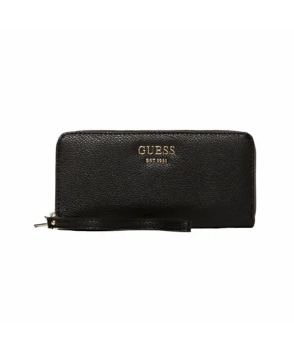 Guess Womens Women Smooth Faux Leather Purse - Black - One Size