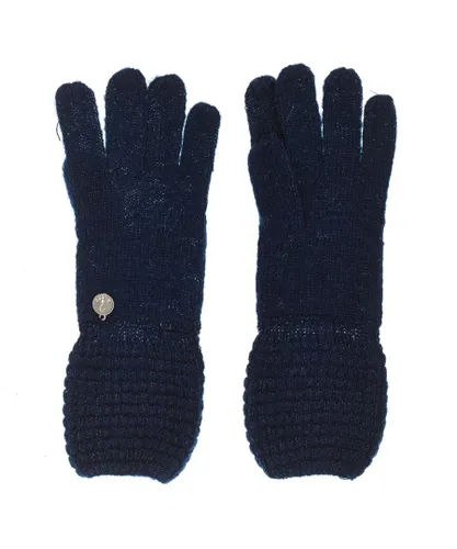 Guess Womenss thermal and soft knitted gloves AW6717-WOL02 - Blue