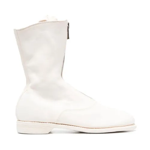 Guidi , Front ZIP Boots ,White female, Sizes: