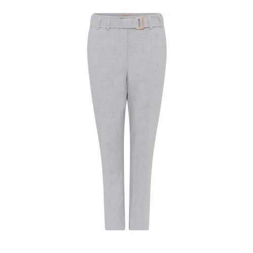 Gustav , Stylish Regular Pants with Side Pockets ,Gray female, Sizes: