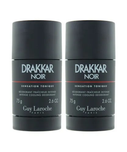 Guy Laroche Mens Drakkar Noir Deodorant Stick 75g X 2 - One Size