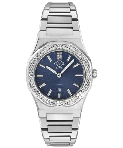 Gv2 Palmanova 12703 WoMens Swiss Quartz Stainless Steel Diamond Watch - Silver - One Size
