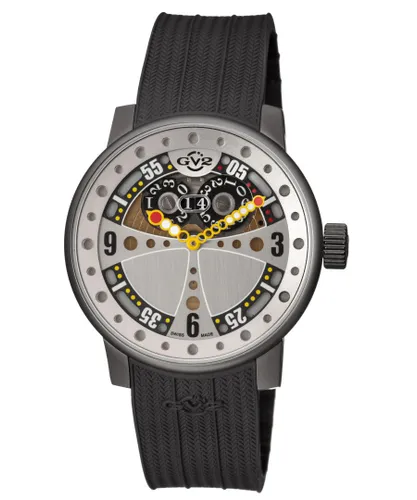 Gv2 Powerball Mens Silver Dial Rubber Watch - One Size