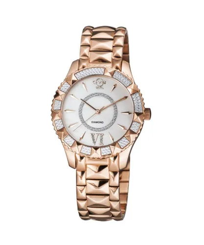 Gv2 Venice WoMens Mother of Pearl Dial IP Rose Gold Stainless Steel Watch - One Size