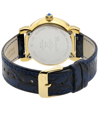 Gv2 WoMens Marsala Leather Watch - Blue - One Size