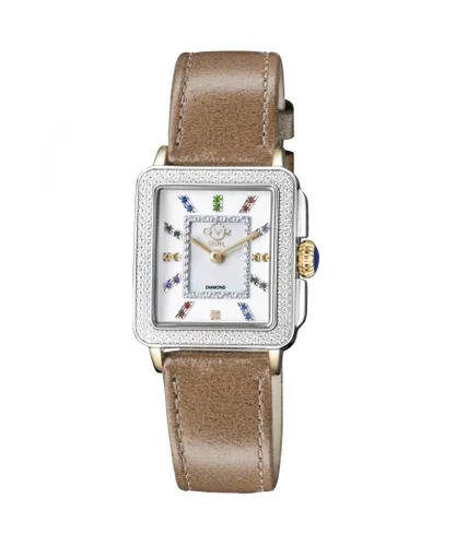 Gv2 Womens Padova Gemstone Swiss Quartz Diamond watch - Beige - One Size