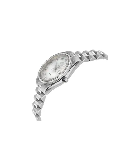 Gv2 WoMens Turin Diamond Swiss Quartz Stainless Steel Watch - Silver - One Size