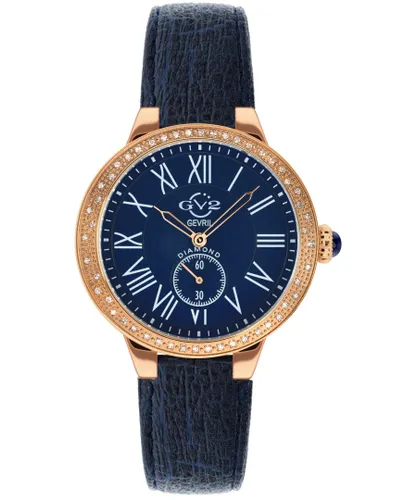 Gv2 Womens Womans Astor Swiss Quartz Diamonds Vegan Blue Dial Watch - One Size