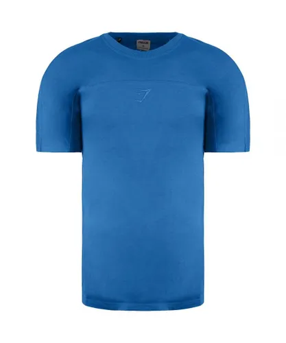 Gymshark Compound Mens Blue T-Shirt Cotton