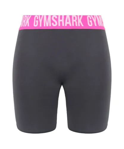 Gymshark Seamless Womens Grey Cycling Shorts - Pink