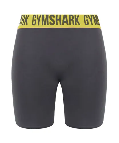 Gymshark Seamless Womens Grey Cycling Shorts - Yellow