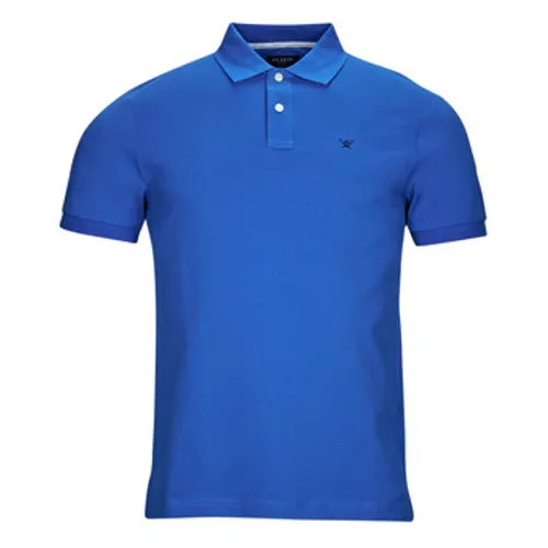Hackett  ESSENTIALS SLIM FIT LOGO  men's Polo shirt in Blue