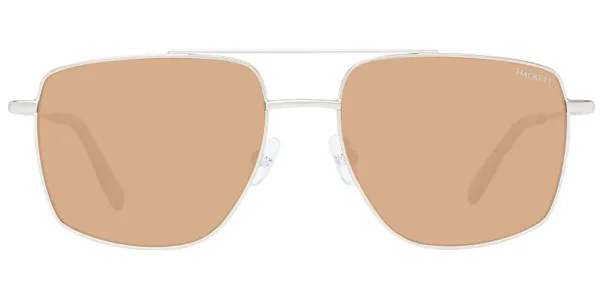 Hackett HSK1150 Polarized 405P Men's Sunglasses Silver Size 55