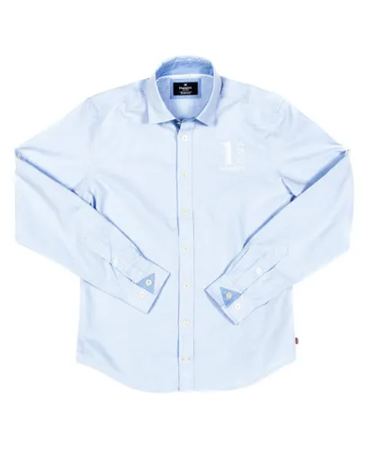 Hackett London Boys Boy's long-sleeved shirt with lapel collar HK301005 - Blue
