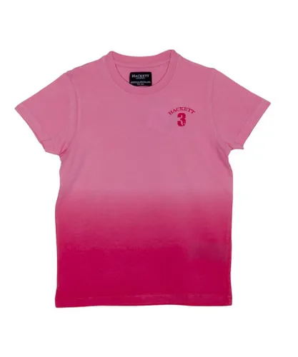 Hackett London Boys Boy's short sleeve round neck t-shirt HK500145 - Pink Cotton