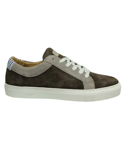 Hackett London Hunt Mens Brown Trainers Leather