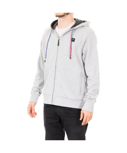 Hackett London Mens long-sleeved sweatshirt with round neck and hood HM580247 - Grey Cotton