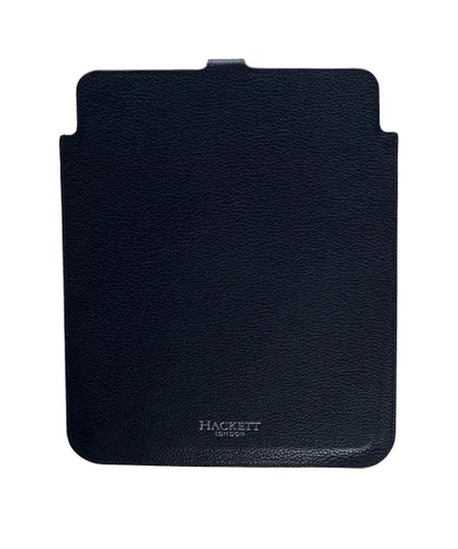Hackett London Mens S&P Ipad Slip Case in Navy Leather - One Size