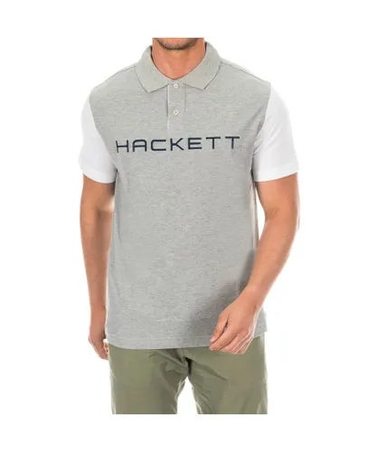 Hackett London Mens short-sleeved polo shirt with lapel collar HMX1008B - Multicolour Cotton