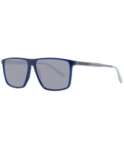 Hackett London Mens Square Sunglasses with 100% UVA & UVB Protection - Blue - One