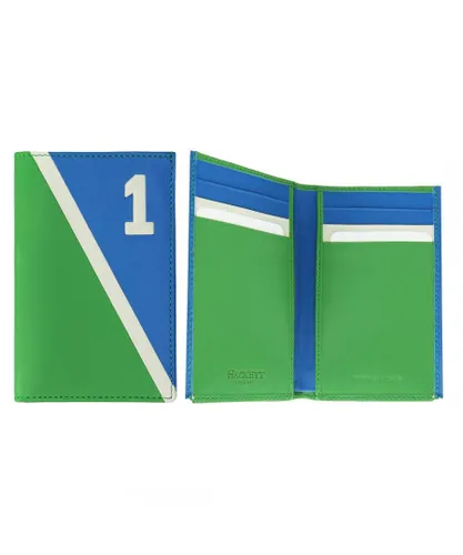 Hackett London Polo 1 Mens Blue/Green Card Holder - One Size