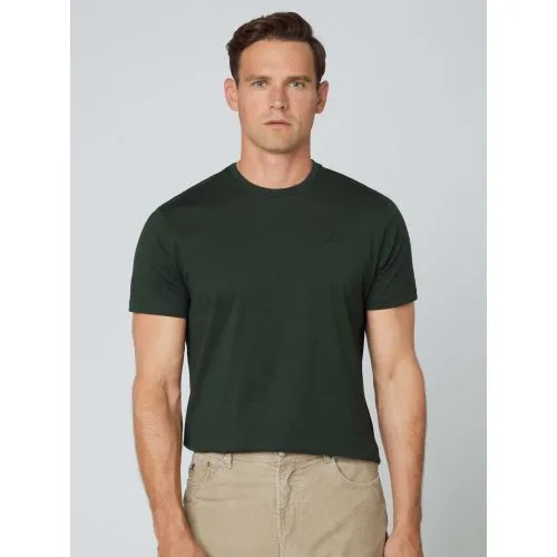 Hackett Mens Dark Green Pima Cotton T-Shirt
