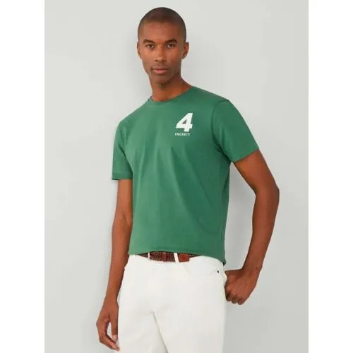 Hackett Mens Green Heritage Number T-Shirt