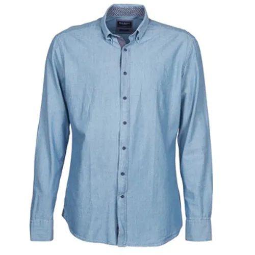 Hackett  RILEY  men's Long sleeved Shirt in Blue