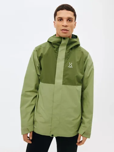 HaglÃ¶fs Koyal Proof Men's Recycled Waterproof Jacket - Thyme/Olive - Male