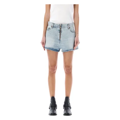 Haikure , Bethany Zipped Shorts in Stromboli Blue ,Blue female, Sizes: