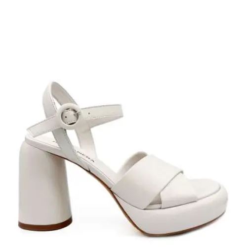 Halmanera , High Heel Sandals ,White female, Sizes: