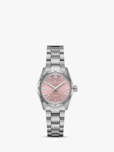 Hamilton Women's Jazzmaster Performer Automatic Bracelet Strap Watch - Pink H36105171 - Female