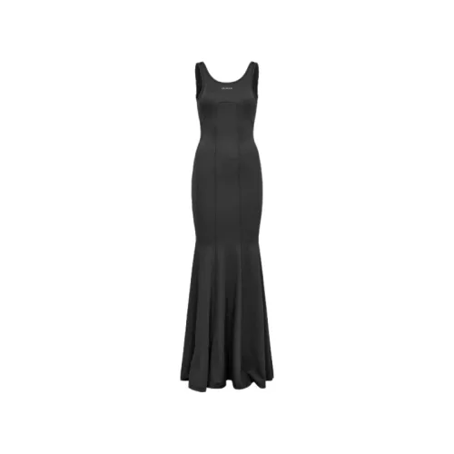 Han Kjøbenhavn , Black Stretch Jersey Maxi Dress ,Black female, Sizes: