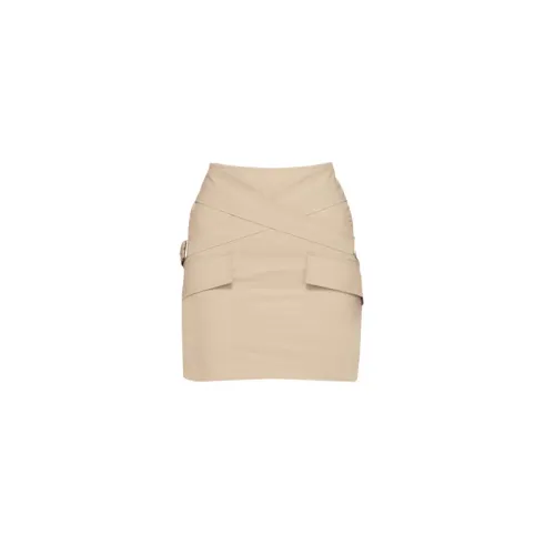Han Kjøbenhavn , Mini Wrap Skirt ,Beige female, Sizes: