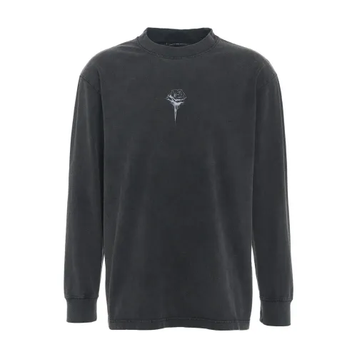 Han Kjøbenhavn , Printed Boxy T-Shirt with Logo ,Gray male, Sizes: