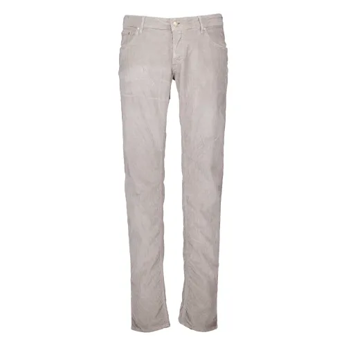 Hand Picked , Gray Jeans ,Gray male, Sizes: