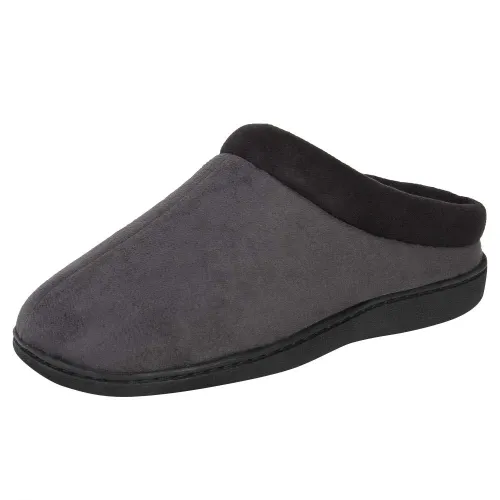 Hanes Men's Comfort Memory Foam Slip on Clog House Shoes